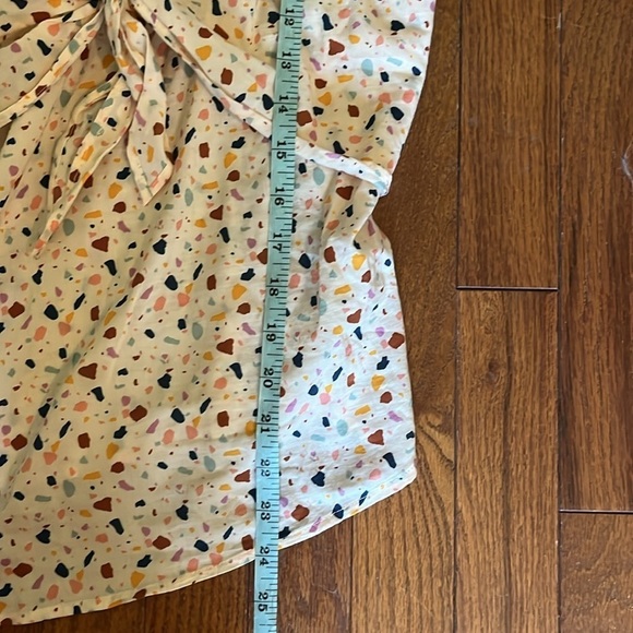 Madewell | Twist Knot Tie-Front Cami Top in Terrazzo Confetti Print Size 12 - Picture 10 of 11